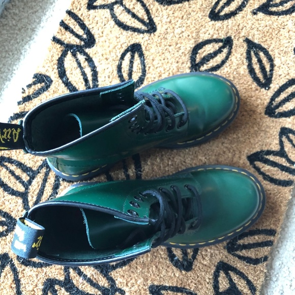 Green Dr Martens Boots - Picture 5 of 8